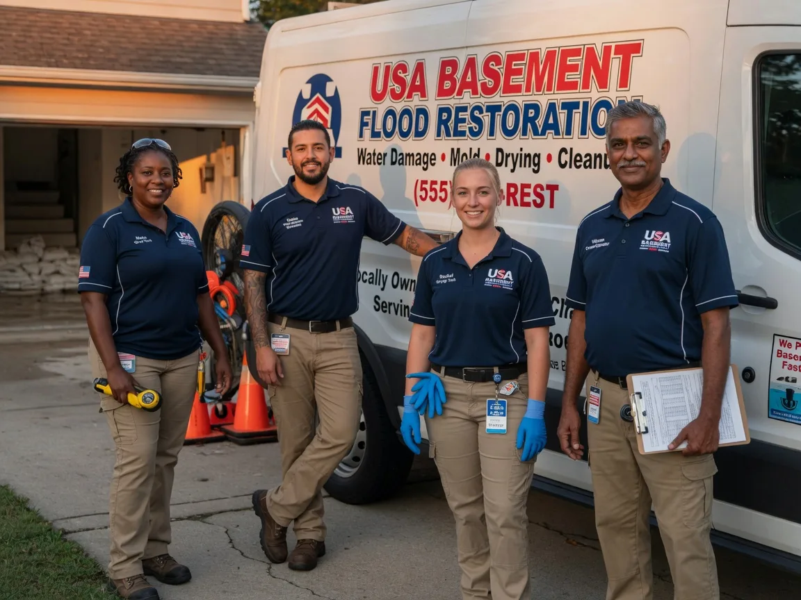 Basement Flood Cleanup company in Cropsey, IL